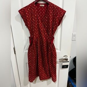 Issey Sport Paisley Print Vintage Sleeveless Dress